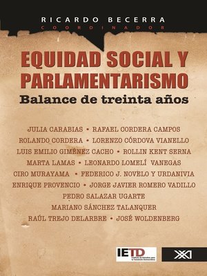 cover image of Equidad social y parlamentarismo. Balance de treinta años